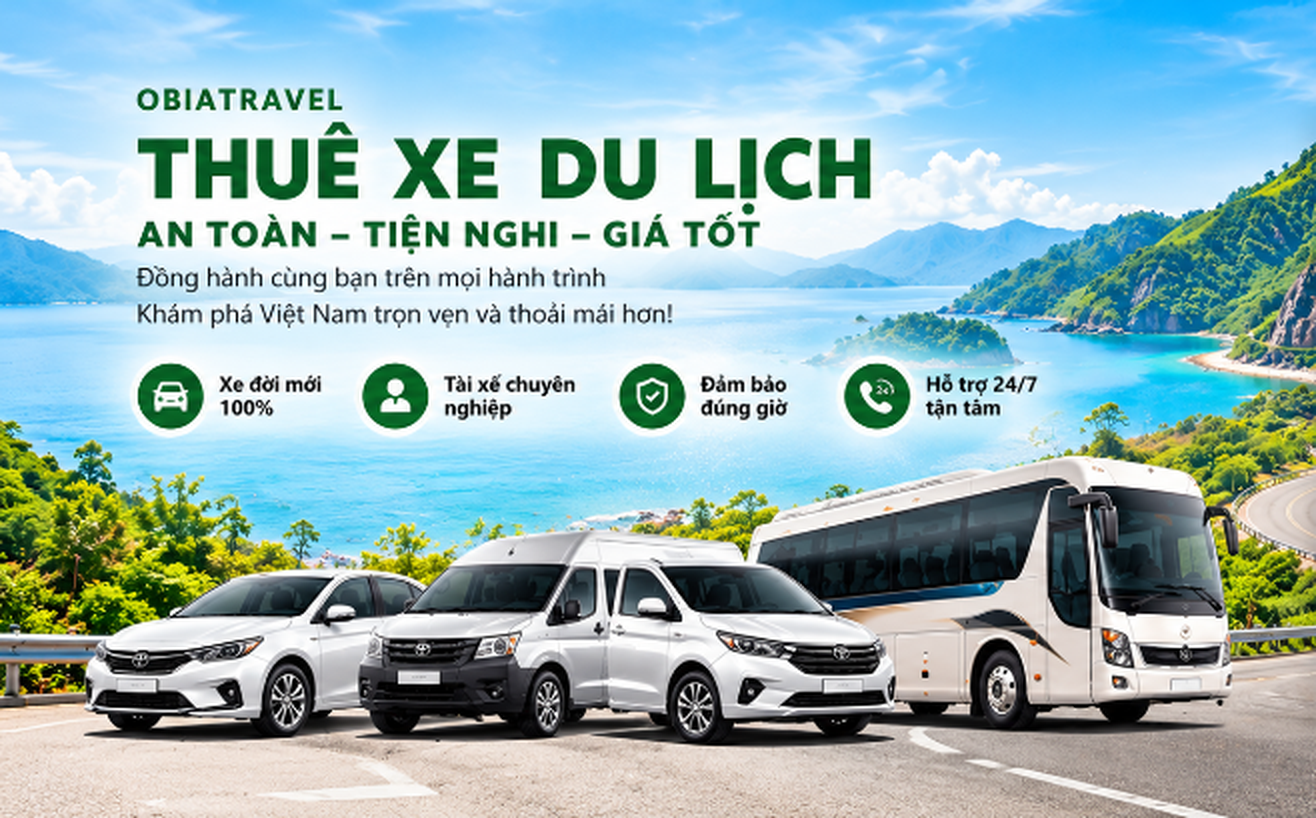 THUÊ XE DU LỊCH OBIATRAVEL - AN TOÀN TIỆN NGHI GIÁ TỐT